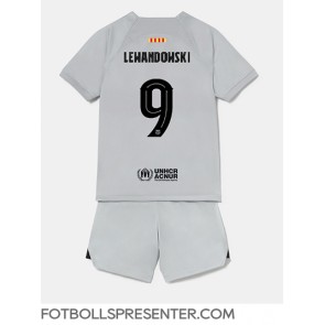 Barcelona Robert Lewandowski #9 Tredje tröja Barn 2022-23 Kortärmad (+ korta byxor)